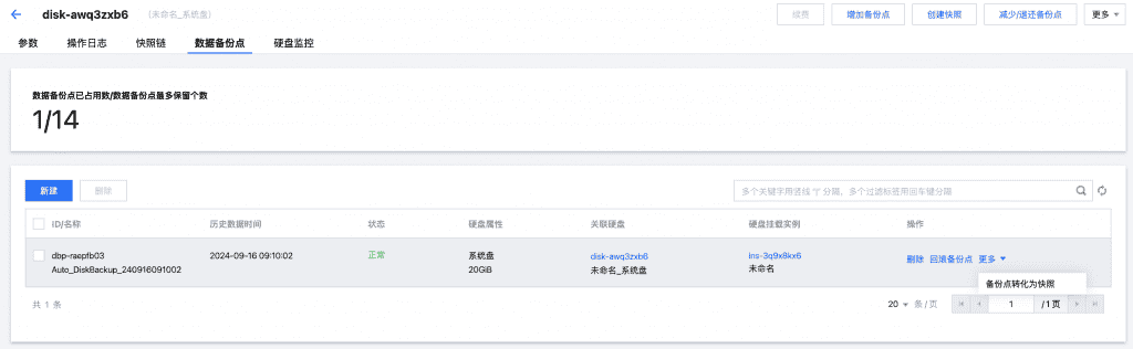 encent-cvm-data-backup-point